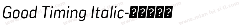 Good Timing Italic字体转换